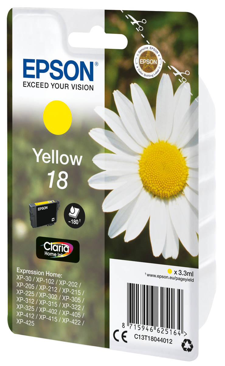  EPSON 18  INK CARTRIDGE YELLOW Euronics verkkokauppa