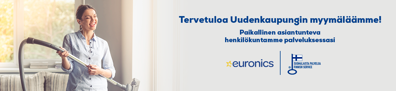 Euronics Uusikaupunki palvelee kodinkoneostoksissa osoitteessa Rauhankatu 6.