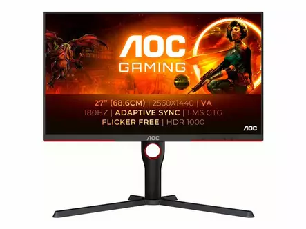 AOC Q27G3XMN/BK 27" 180HZ QHD MINILED PELINÄYTTÖ - Näytöt > 27" - 4038986181440 - 1