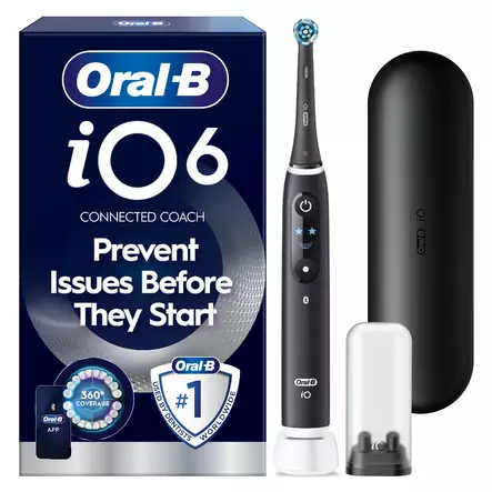 ORAL-B IO6S SÄHKÖHAMMASHARJA BLACK - Sähköhammasharjat - 8006530067850 - 1