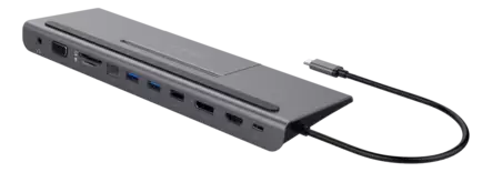 DELTACO USB-C TELAKOINTIASEMA - Kaapelit ja adapterit - 7333048057112 - 1