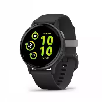 GARMIN VIVOACTIVE 5 42 mm MUSTA / GRAFIITINHARMAA - Älykellot ja aktiivisuusrannekkeet - 753759324902 - 1
