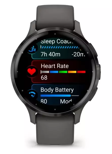 GARMIN VENU 3S BLACK SESAME + SLATE ÄLYKELLO - Älykellot ja aktiivisuusrannekkeet - 753759314774 - 3