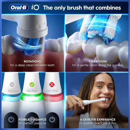 ORAL-B IO5S SÄHKÖHAMMASHARJA VALKOINEN - Sähköhammasharjat - 8006530068086 - 2