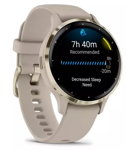GARMIN VENU 3S FRENCH GRAY + CREAM GOLD ÄLYKELLO - Älykellot ja aktiivisuusrannekkeet - 753759314798 - 3