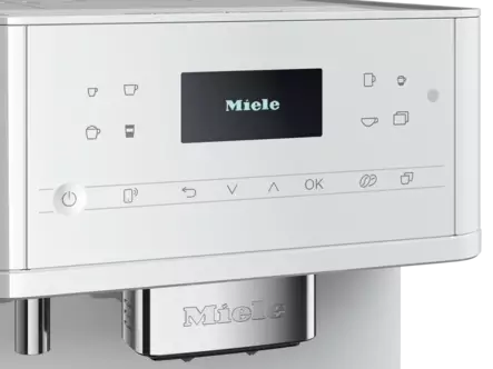 MIELE CM 6160 MILK PERFECTION KAHVIAUTOMAATTI VALKOINEN - Erikoiskahvinkeittimet / kahviautomaatit - 4002516357858 - 2