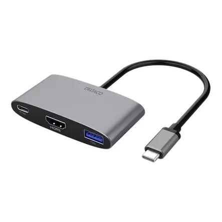 DELTACO USB-C SOVITIN - Kaapelit ja adapterit - 7333048047489 - 1
