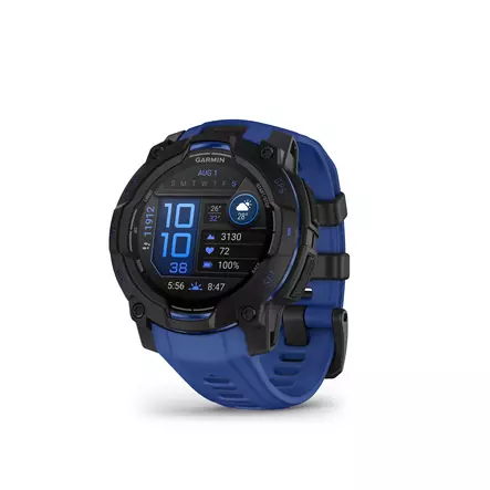 GARMIN INSTINCT 3 ÄLYKELLO 45MM MUSTA/SININEN - Älykellot ja aktiivisuusrannekkeet - 753759357139 - 2
